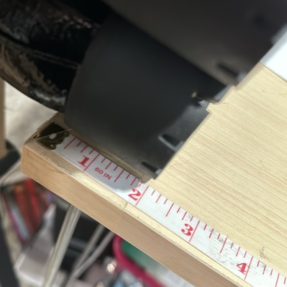 Black Oxford shoes block heel 2” lug like sole size 8 NEW cushion insole - Picture 4 of 5